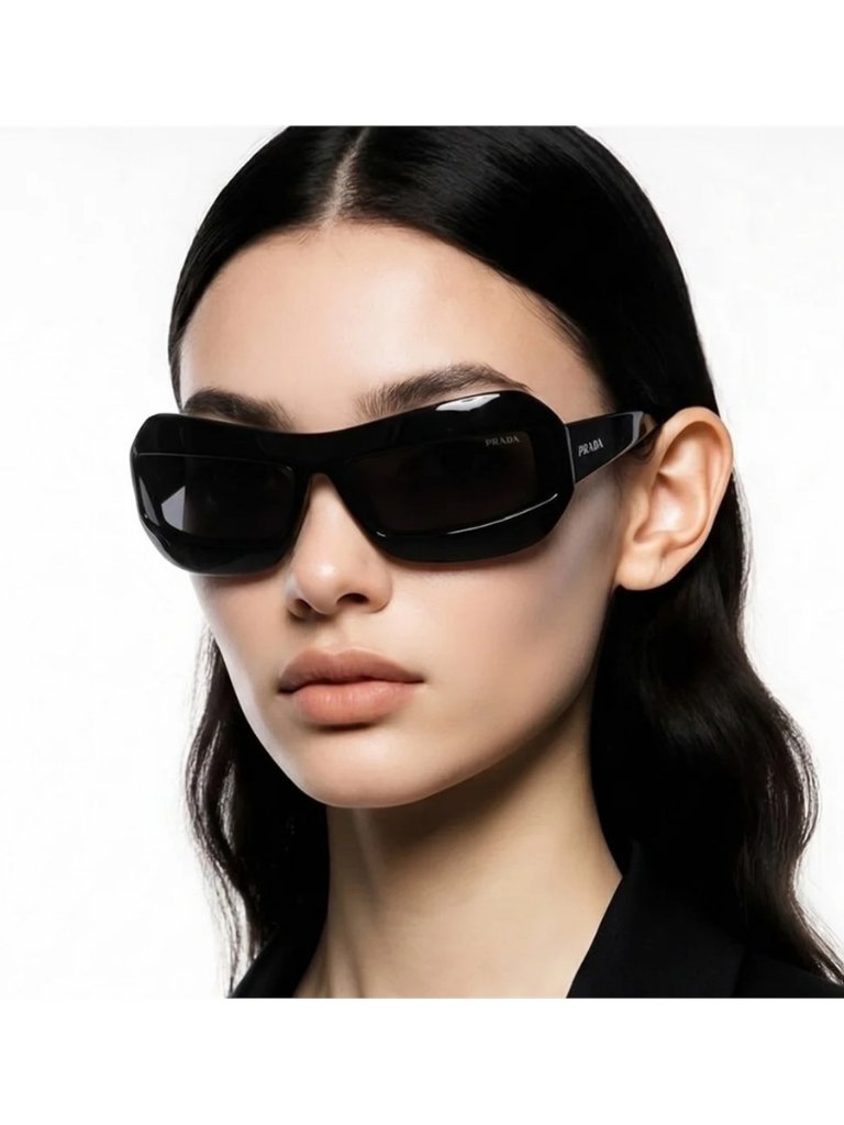 New Authentic Stylish Black Sunglasses Prada Spr30y 1ab-5s0